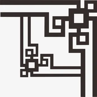 花边角花底纹边框素材免抠