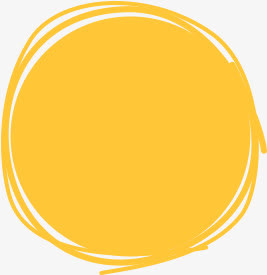 黄色涂鸦泼墨圆环手绘边框背景