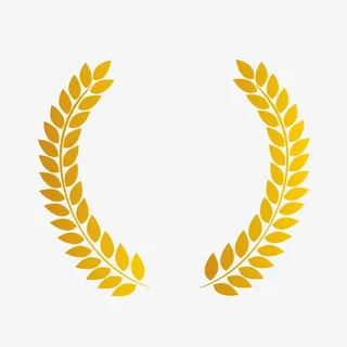 麦穗标签矢量图形免抠