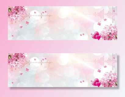 手绘粉色花朵背景高清