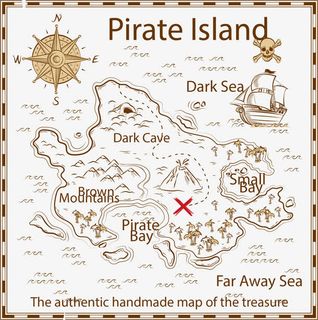 海盗藏宝图免抠