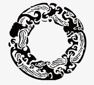 云纹传统边框纹理免抠