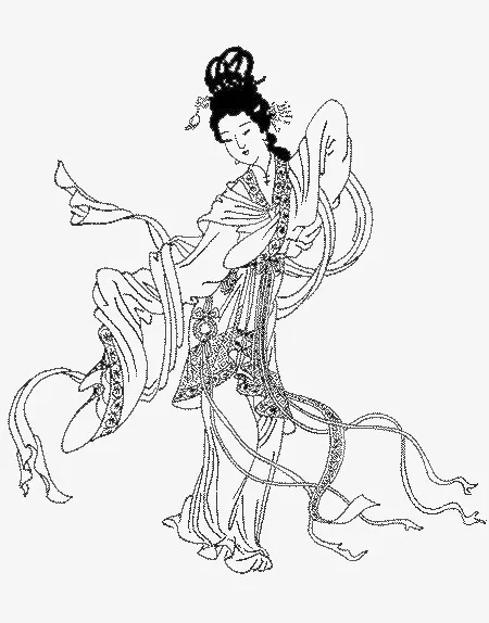 手绘嫦娥免抠