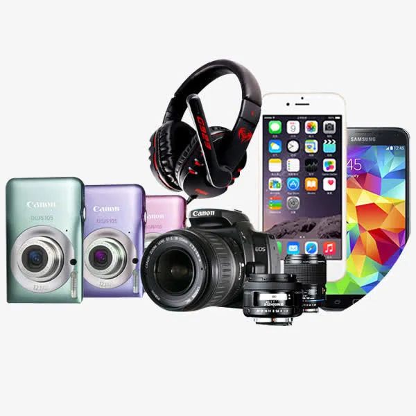 数码产品集合背景