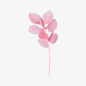 水彩风粉色花束矢量图免抠