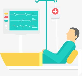 病房中的病人免抠