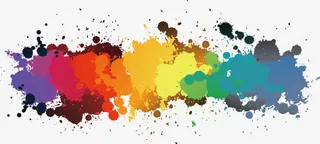 彩色墨迹涂鸦海报背景