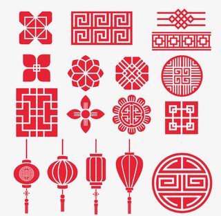 春节装饰元素素材免抠