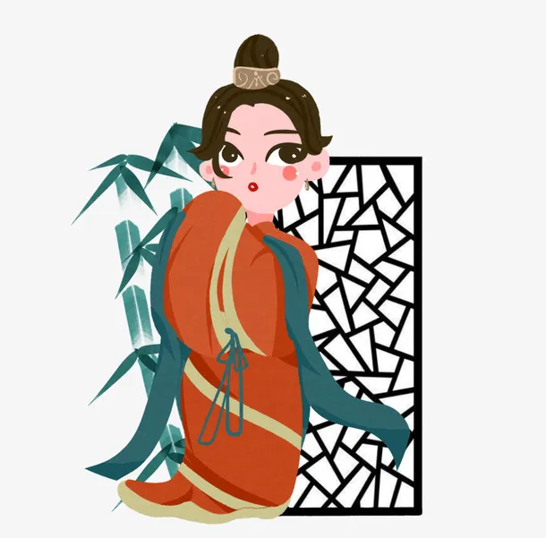新年潮年国潮风古代人物免抠