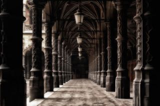 欧式建筑宽屏壁纸免抠