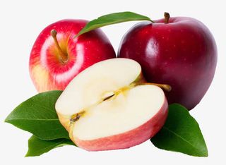 植物叶子夏日水果苹果红色免抠