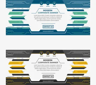 科技感广告页免抠