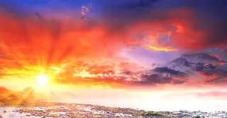 户外海边高清光效天空环境渲染免抠