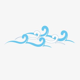 波浪线条纹路免抠