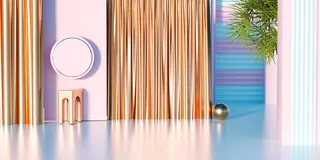 国潮，C4D，简约，场景高清