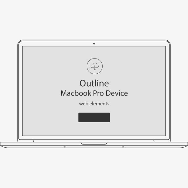 边框 电脑 花边 线框 艺术 屏幕免抠