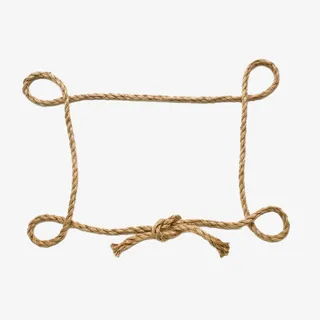 绳子特色边框素材免抠