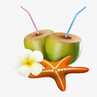 卡通椰子油免抠