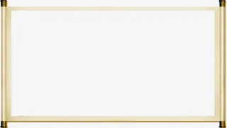 中秋节棕色画纸边框免抠