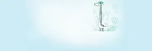 卡通手绘小鹿背景banner