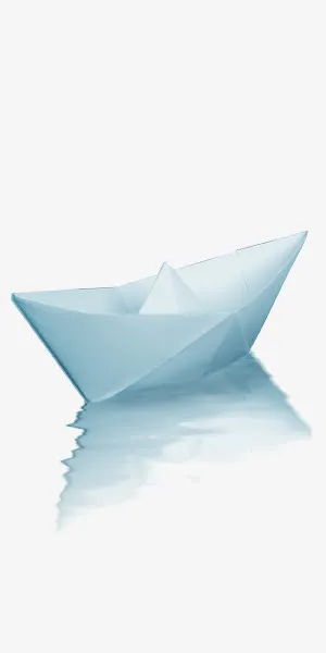 美丽的纸船免抠