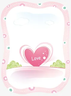 文案背景元素 渐变粉红色 心形