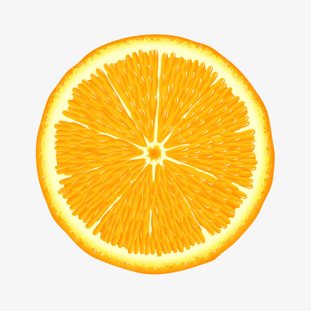 橙子矢量图免抠