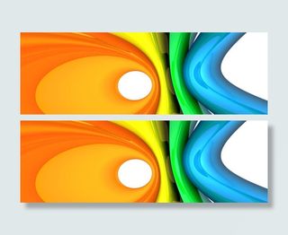 炫彩科幻背景banner素材