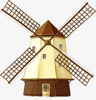 唯美风车春季背景