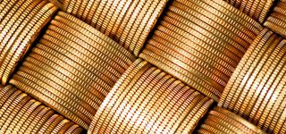 金融企业金币纹理背景banner高清