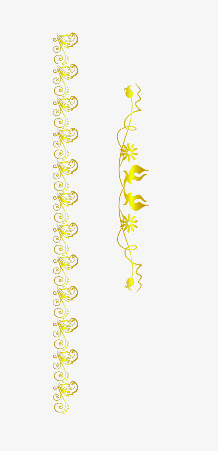 矢量金色边框素材免抠