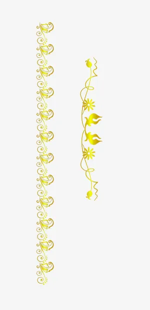 矢量金色边框素材免抠