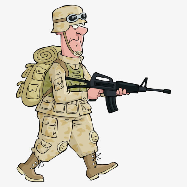 矢量美国大兵免抠