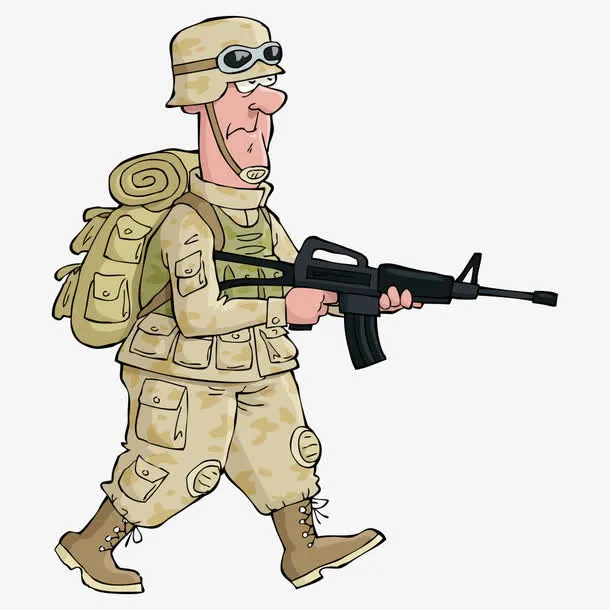 矢量美国大兵免抠
