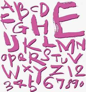 矢量图二十四字母免抠