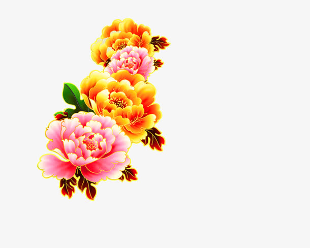 高清牡丹花免抠图素材免抠