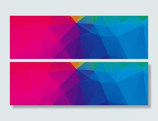 炫彩几何形banner背景高清