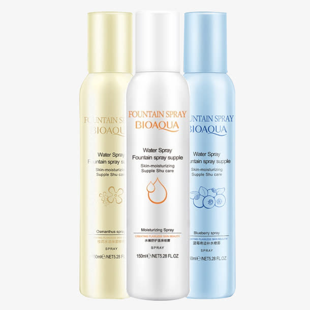 泊泉雅补水喷雾产品实物免抠