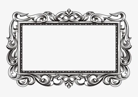 哥特式书画边框免抠