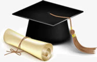 手绘黑色帽子纸张免抠