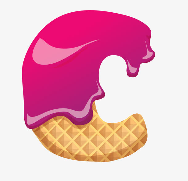 饼干字母C免抠