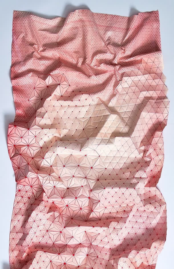 粉色纸张花纹纹理免抠