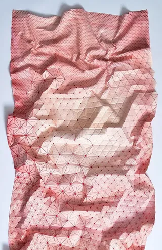 粉色纸张花纹纹理免抠