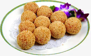 春节糕点油炸煎堆免抠