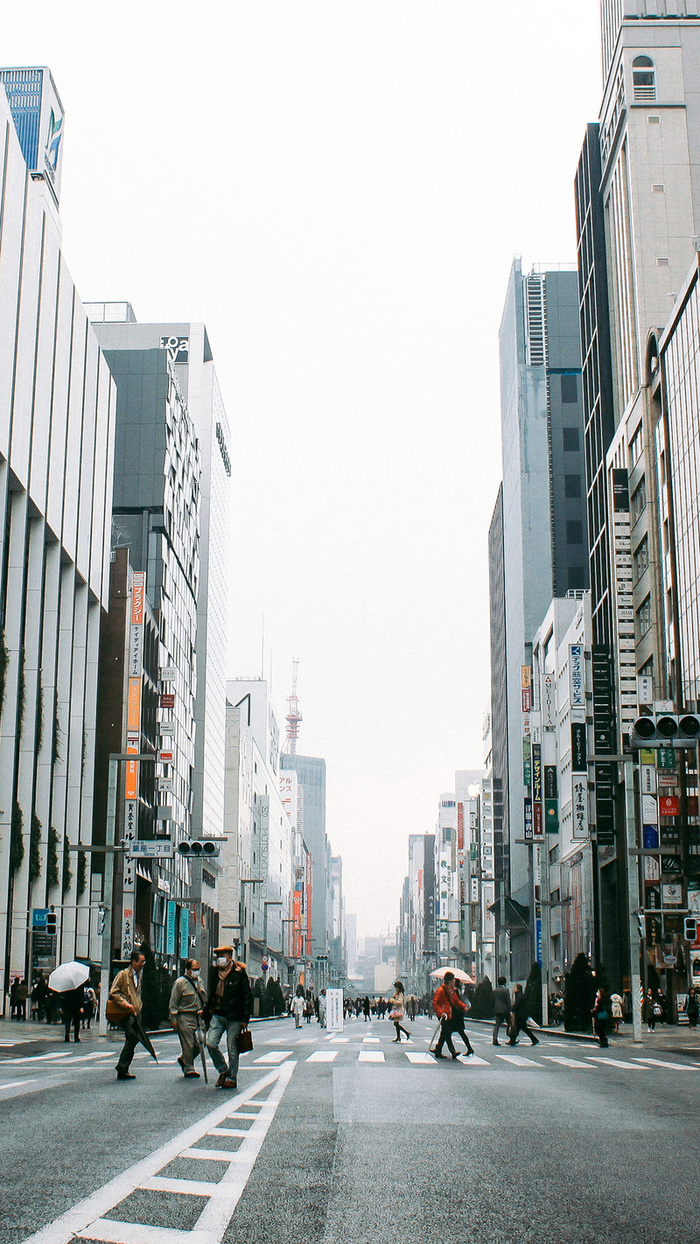 日本金融街H5背景素材高清