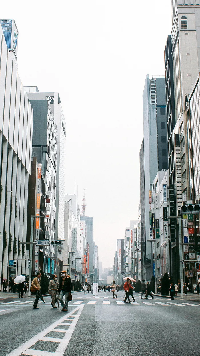 日本金融街H5背景素材高清