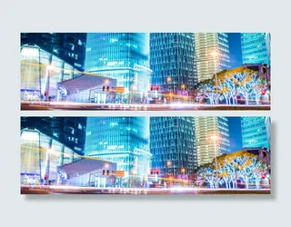 炫酷夜景海报背景