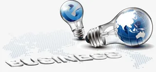 矢量立体灯泡素材免抠