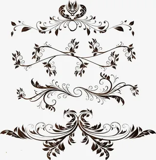 高端花纹图片素材免抠