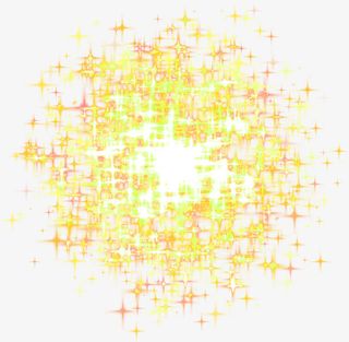 金色清新光芒效果元素免抠